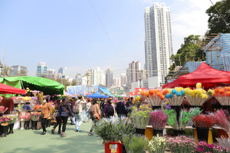 the Lunar New Year fair at Victoria Park のeditorial素材