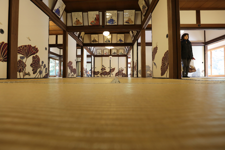 Palace contains a garden with massive old trees, のeditorial素材