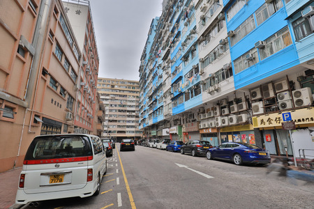  Exterior of Hong Kong old style houseのeditorial素材