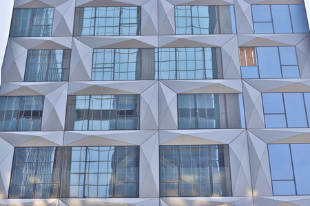 an office building  in Wan Chai, Hong Kong.のeditorial素材