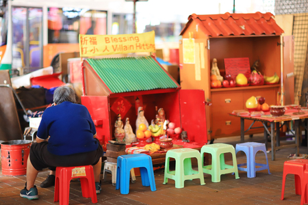 a view of under of Canal Road, Hong Kong 2018のeditorial素材