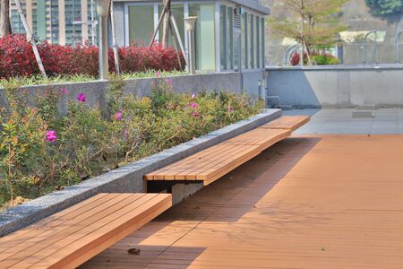 the Landscape of garden on rooftop hk