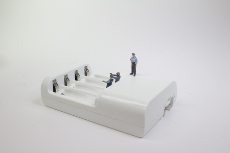 a mini figure Shooting in Weapons Training 