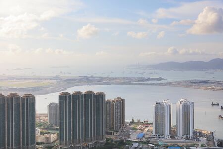 a view at Por Kai Shan of Tung Chung town