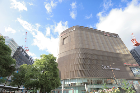 near Shinsaibashi in the Minami district of Osaka Japan.のeditorial素材