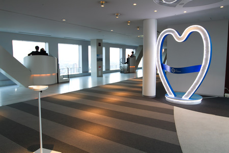 the indoor of Umeda Sky Building japanのeditorial素材