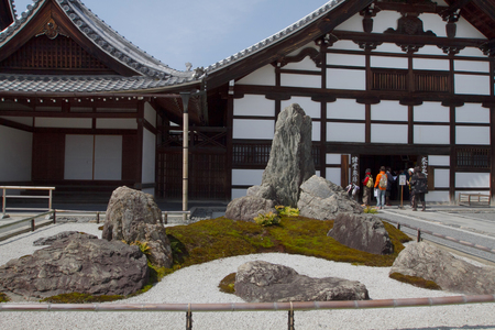 the temple Tenryu ji, Kyoto at Japanのeditorial素材