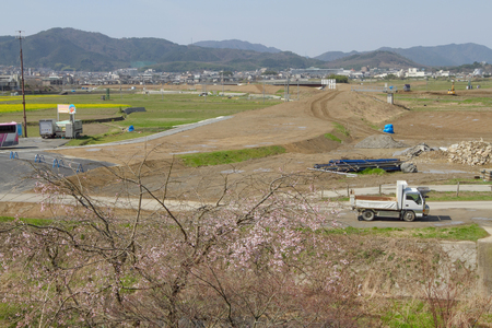 a landscape view of sagano kanko lineのeditorial素材