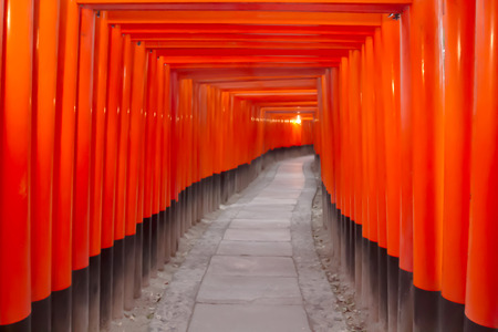 Fushimi Inari Taisha Shrine in Kyoto, Japanのeditorial素材