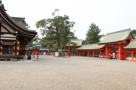 main shrine is designed in the oldest of shrineのeditorial素材