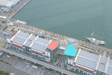 an Industries locate around a Osaka Bayのeditorial素材