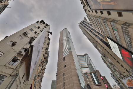 the city of building of Causeway Bay hkのeditorial素材