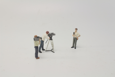 the group of movie marker of toy figureの写真素材