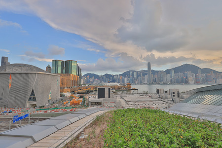 a Roof garden at High speed railway station