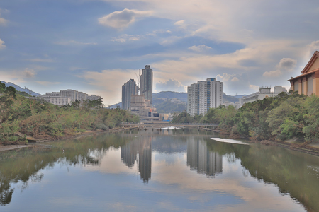Sha Tin District at East New Territoriesの写真素材