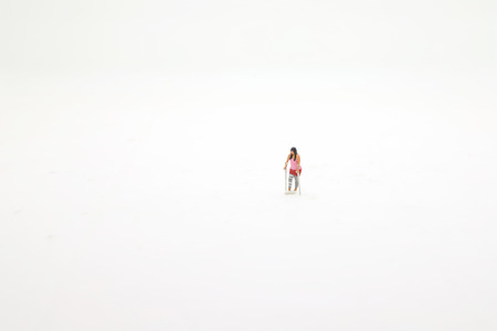 figure of the broken leg and wheel chairの写真素材