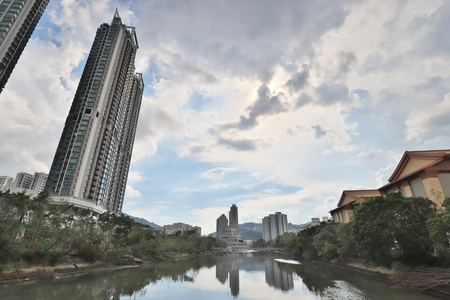 Sha Tin District at East New Territoriesの写真素材