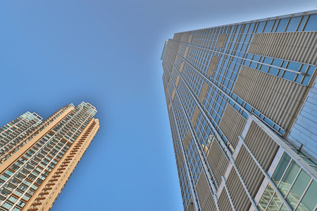 a modern office skyscraper on sky , Tsuen Wan