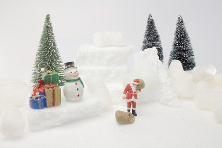 the  figure model of Santa Clausの写真素材