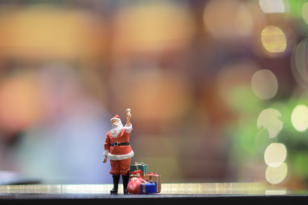 a Christmas figures of Santa Clausの写真素材