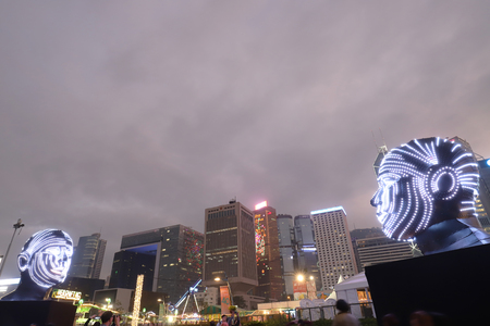 a Hong Kong Pulse Light Festival 2018のeditorial素材