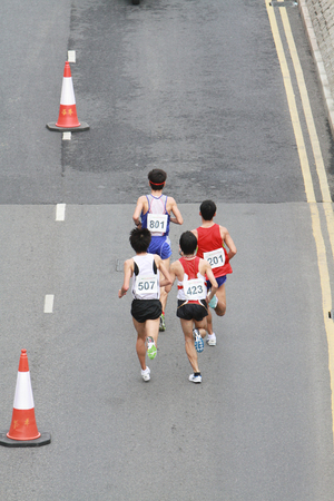 marathon race at the Asian game 2009のeditorial素材
