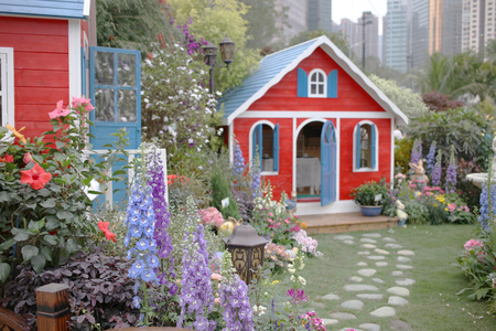 a flowerbed display at hk flower show 2019のeditorial素材