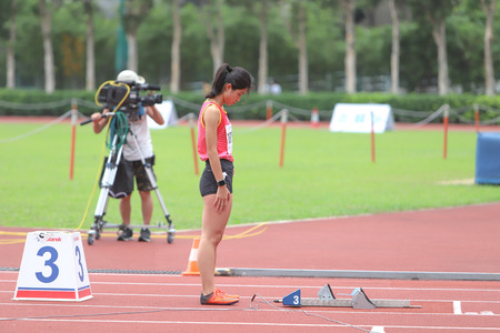athlete in running competition