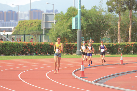 athlete in running competitionのeditorial素材