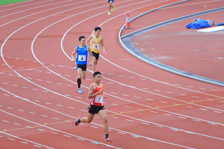 athlete in running competitionのeditorial素材