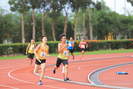 athlete in running competitionのeditorial素材