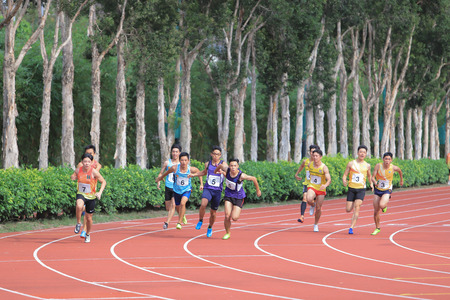 athlete in running competitionのeditorial素材