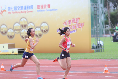 athlete in running competitionのeditorial素材