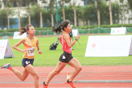 athlete in running competitionのeditorial素材