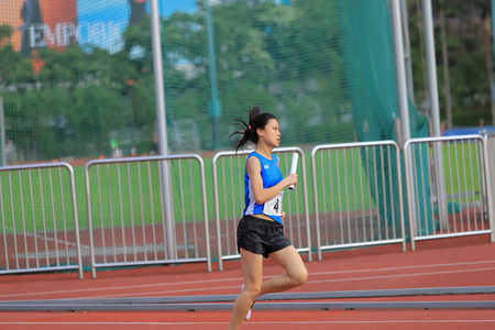 athlete in running competitionのeditorial素材