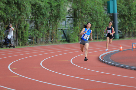 athlete in running competitionのeditorial素材