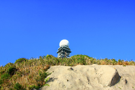 Radio station at Tai Mo mountainのeditorial素材