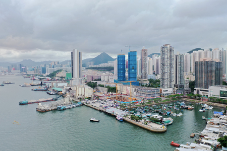 Yau Tong hong kong 23 June 2019のeditorial素材