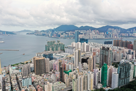 view at Ho man tin 23 June 2019のeditorial素材