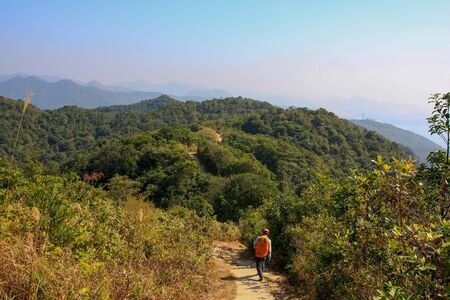 Maclehose Trail scenery at hong kongの写真素材