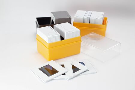 the box of Slides on white backgroundの写真素材