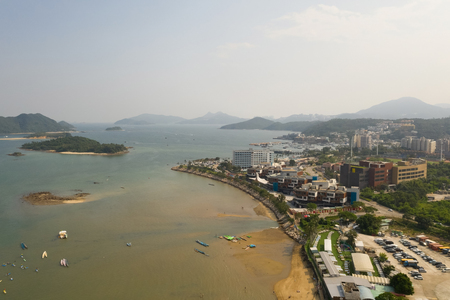 aerial view of Sai Kung, Hong Kongのeditorial素材