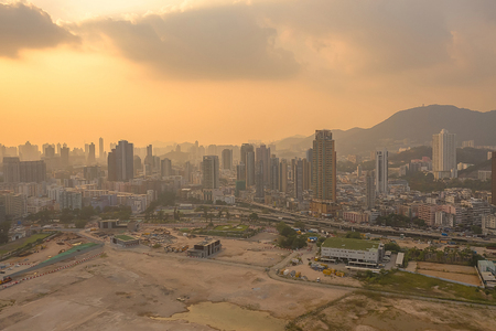 19 Oct 2019, Kai Tak and kowloon city district at hong kongのeditorial素材