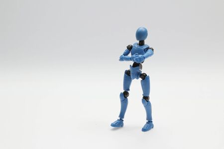 3d Male Model on the white boardの写真素材