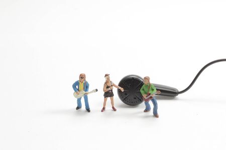 the fun of mini of figure at world の写真素材