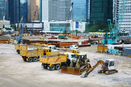 a Construsction Site In Central Hong Kong 18 Oct 2008 の写真素材