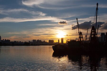 a Kwun Tong Typhoon Shelter at kwun tong 3 July 2008の写真素材