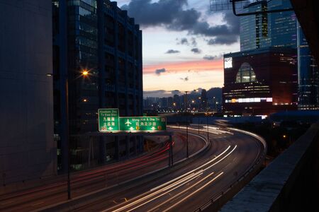 a kwun tong bypass view from the shop 3 July 2008の写真素材