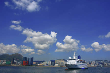 macau success cruise on sea at hong kong.