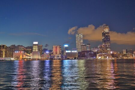  a view on Hong Kong tall building   Hong Kong City Skyline 11 June 2020 の写真素材